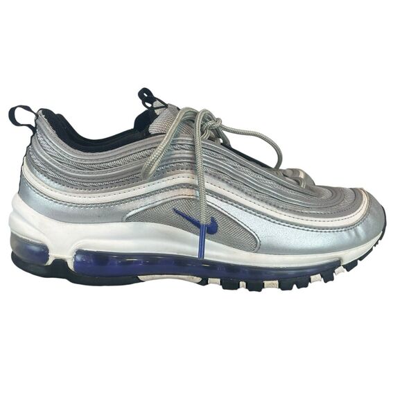 Nike Air Max 97 Shoes Youth Size 7Y Metallic Silver Persian Violet 921522-027 - Picture 5 of 10
